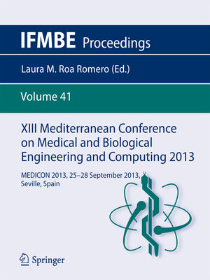 cover image of XIII Mediterranean Conference on Medical and Biological Engineering and Computing 2013